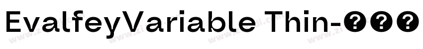 EvalfeyVariable Thin字体转换